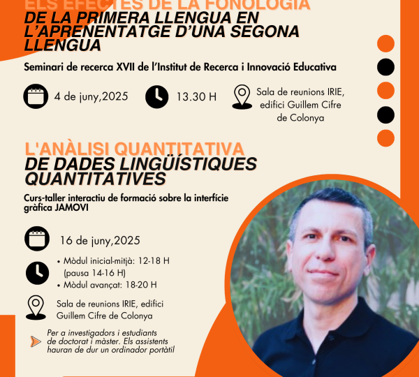 Curs de formació de l'Anàlisi de dades lingüístiques quantitatives